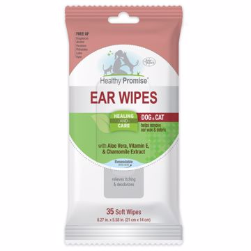 Picture of 35 CT. HEALTHY PROMISE PET EAR WIPES