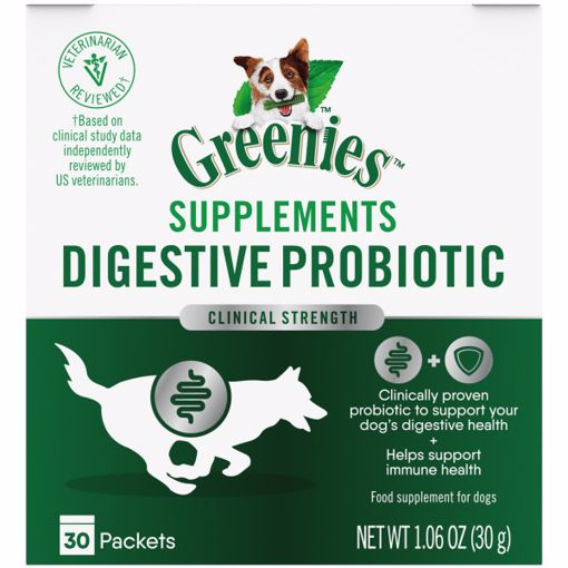 Picture of 30 CT. GREENIES 1 G. DIGESTIVE PWDR W/PROBIOTICS SUPPLEMENT