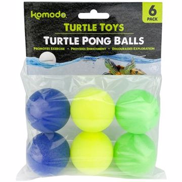 Picture of 6 PK. KOMODO TURTLE TOYS - PING PONG BALLS