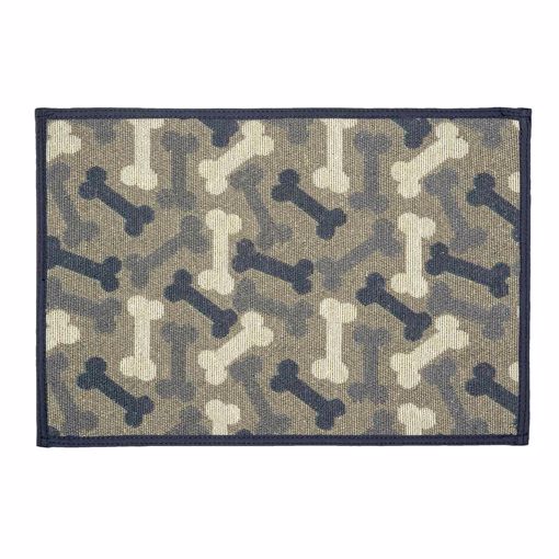 Picture of 12 IN. X 19 IN. BONES FASHION MAT - DENIM