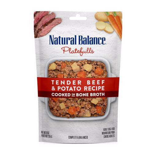 Picture of 12/9 OZ. PLATEFULS TENDER BEEF/POTATO RECIPE WET DOG FOOD