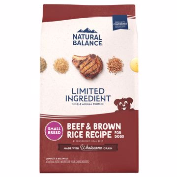 Picture of 12 LB. LID SM. BREED BITES BEEF/RICE FORMULA DRY DOG FOOD