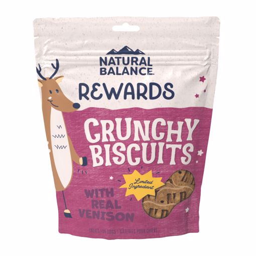 Picture of 28 OZ. CRUNCHY BISCUITS DOG TREAT - VENISON