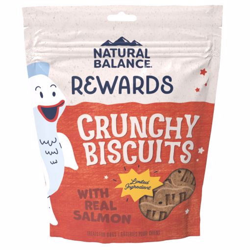 Picture of 28 OZ. CRUNCHY BISCUITS DOG TREAT - SALMON