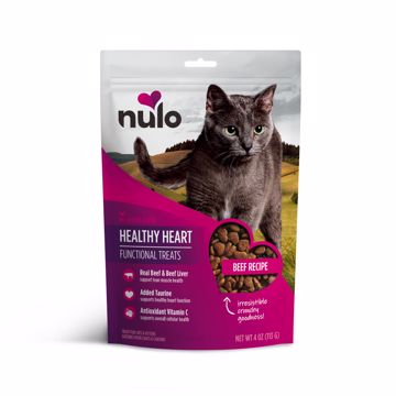 Picture of 4 OZ. HEALTHY HEART FUNCTIONAL CRUNCHY CAT TREATS - BEEF