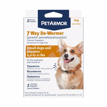 Picture of 2 CT. PET ARMOR 7 WAY DE-WORMER - SMALL DOG