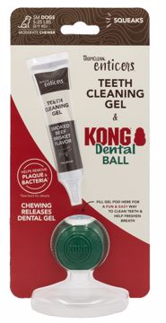 Picture of ENTICERS KONG DENTAL BALL KIT - SM. DOGS - BEEF BRISKET