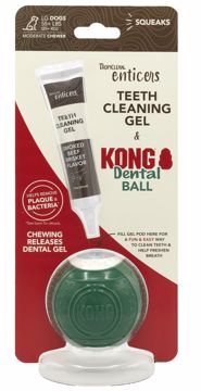 Picture of ENTICERS KONG DENTAL BALL KIT - LG. DOGS - BEEF BRISKET