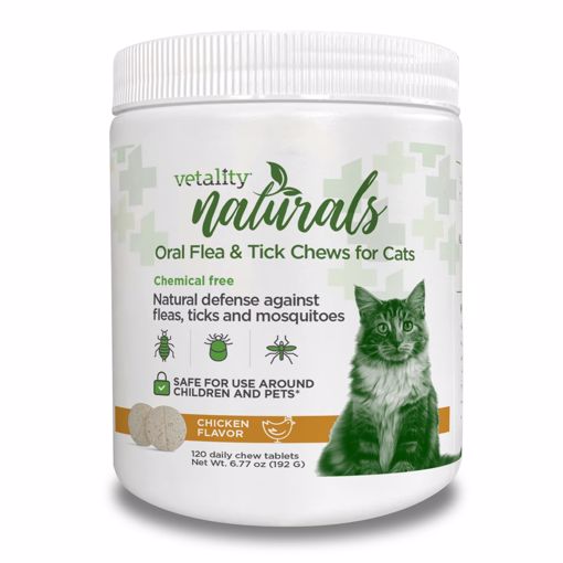 Picture of 120 CT. VETALITY NATURALS ORAL FLEA & TICK CHEWS - CAT