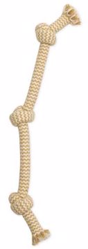 Picture of 15 IN. EXTRA PEANUT BUTTER 3 KNOT TUG - SMALL