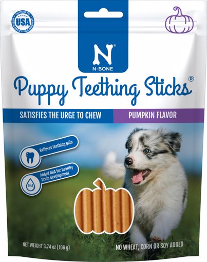 Picture of 3.74 OZ. PUPPY TEETHING STICKS - PUMPKIN