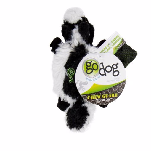 Picture of XS. GODOG FLATZ SQUEAKY W/CHEWGUARD - BLACK SKUNK