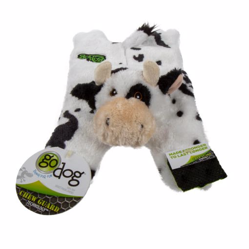 Picture of SM./MED. GODOG BARNYARD BUDDIES SQUEAKY W/CHEW GUARD - COW