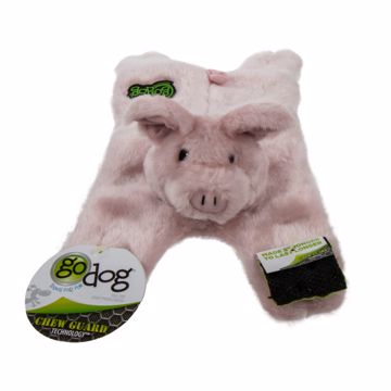 Picture of SM./MED. GODOG BARNYARD BUDDIES SQUEAKY W/CHEW GUARD - PIG