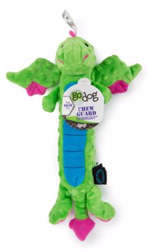 Picture of LG. GODOG SKINNY SQUEAKY W/CHEWGUARD - GREEN DRAGONS