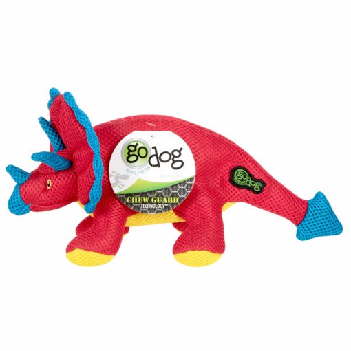 Picture of SM. GODOG SQUEAKY DOUBLE CHEW GUARD TECHNOLOGY - DINO FRILLS