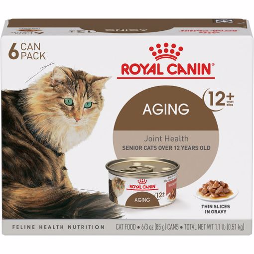 Picture of 6-6/3 OZ. FELINE HEALTH NUTR AGING 12 PLUS THIN SLICE GRAVY