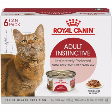 Picture of 6-6/3 OZ. FELINE HEALTH NUTR. ADL INSTINCTIVE THIN SLICE GRV