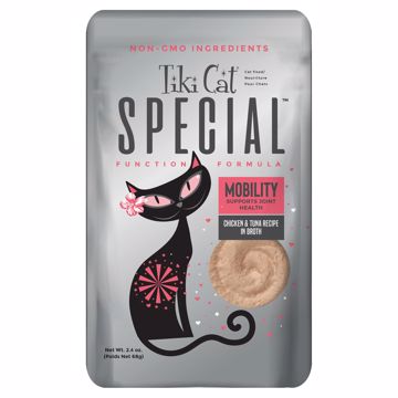 Picture of 12/2.4 OZ. TIKI CAT SPECIAL MOUSSE MOBILITY - CHK/TUNA POUCH