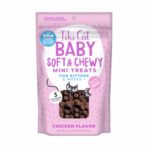 Picture of 2 OZ. TIKI CAT BABY SOFT & CHEWY TREATS - CHICKEN