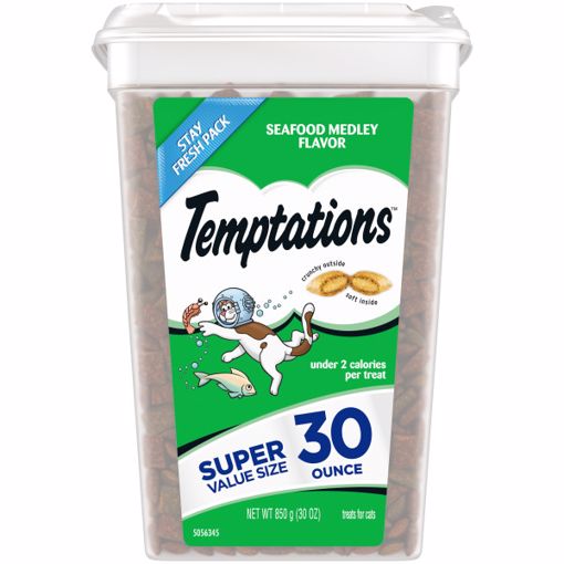 Picture of 2/30 OZ. TEMPTATIONS CAT TREATS - SEAFOOD MEDLEY