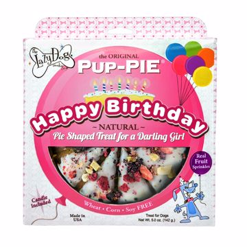 Picture of 6 IN. PUP PIE - HAPPY BIRTHDAY FOR A DARLING GIRL