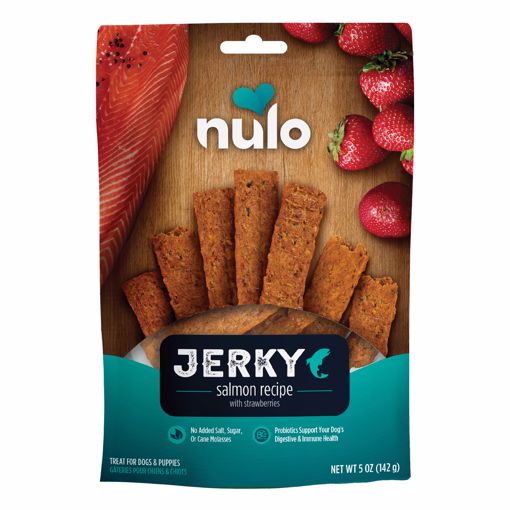 Picture of 5 OZ. JERKY STRIPS - GRAIN FREE - SALMON/STRWBRY