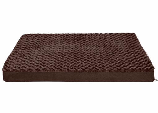 Picture of LG. ULTRA PLUSH DELUXE ORTHOPEDIC BED - CHOCOLATE