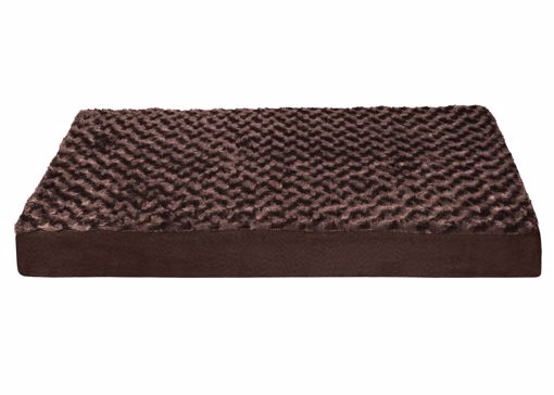 Picture of JUMBO ULTRA PLUSH DELUXE ORTHOPEDIC BED - CHOCOLATE