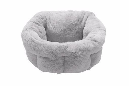 Picture of SM. LUXURY FUR WARMING HI-LO CUDDLER BED - GRAY