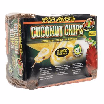 Picture of 3 PK. ECO EARTH COCONUT CHIPS - 500 G. BRICK