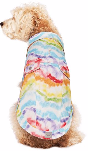 Picture of DOWNTOWN DENIM VEST - RAINBOW TIE DYE - SIZE 10