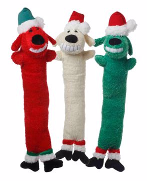 Picture of 18 IN. HOLIDAY LOOFA SANTA - ASSORTED COLORS