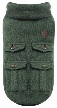 Picture of SIZE 24 CARGO CARDIGAN - DARK GREEN