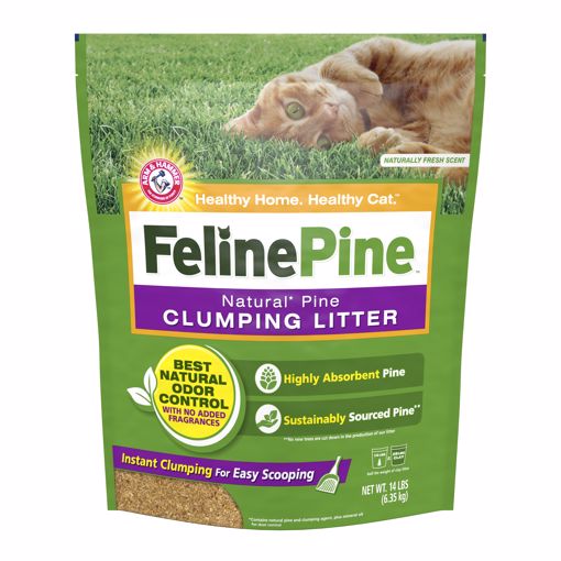 Picture of 2/14 LB. FELINE PINE ORIGINAL CLUMPING LITTER - BAG