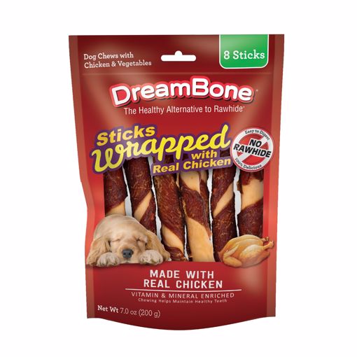 Picture of 8 PK. DREAMBONE CHICKEN WRAPPED STICK - LARGE