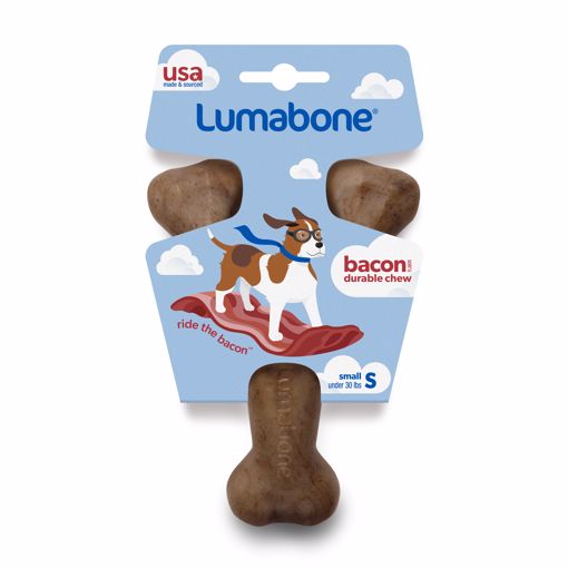 Picture of SM. LUMABONE WISHBONE DOG CHEW - BACON