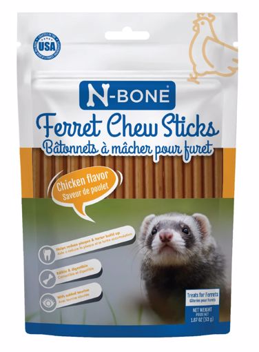 Picture of 1.87 OZ. N-BONE FERRET CHEW STICK TREATS - CHICKEN