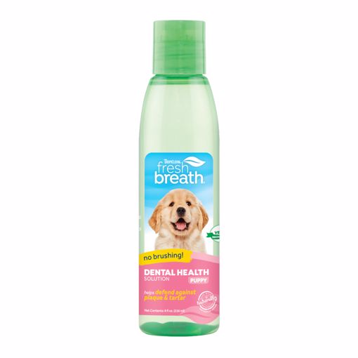 Picture of 8 OZ. FRESH BREATH DENTAL HEALTH SOLUTIONS FOR PUPPIES