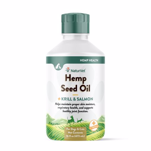 Picture of 16 OZ. HEMP SEED OIL - KRILL & SALMON