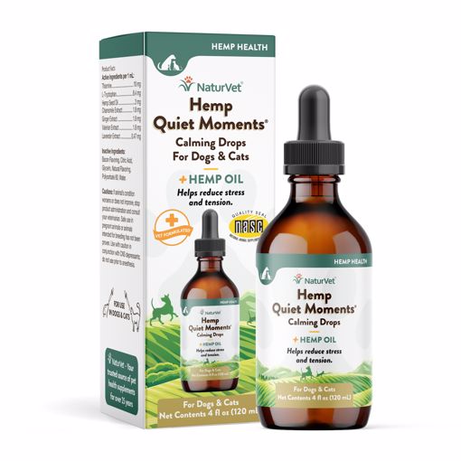 Picture of 4 OZ. HEMP QUIET MOMENTS CALMING DROPS HEMP OIL