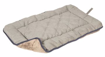 Picture of 21X30 IN. CHENILLE SLEEPER CUSHION - GREY WITH BLUE TRIM
