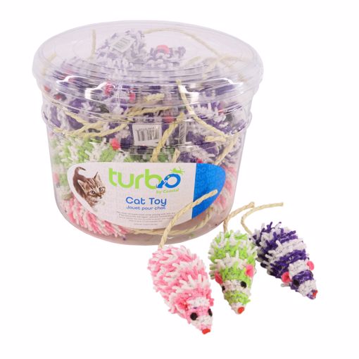 Picture of 36/6.75 IN. MOP MICE - BULK CAT TOY BIN