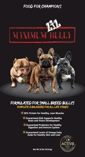 Picture of 24 LB. MAXIMUM LIL BULLY DRY DOG FOOD