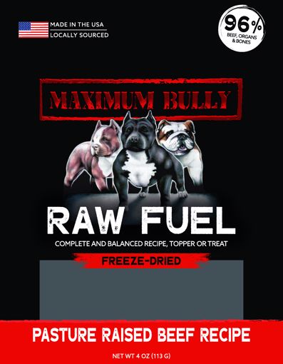 General Pet 4 OZ. MAXIMUM BULLY FD RAW FUEL RECIPE PASTURE RAISED BEEF