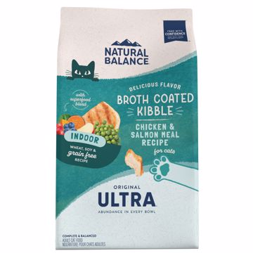 Picture of 6 LB. INDOOR ULTRA CHICKEN/SALMON MEAL FORMULA DRY CAT FOOD