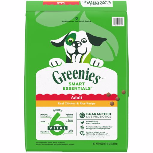 Picture of 15 LB. GREENIES ADULT DRY DOG FOOD - CHICKEN