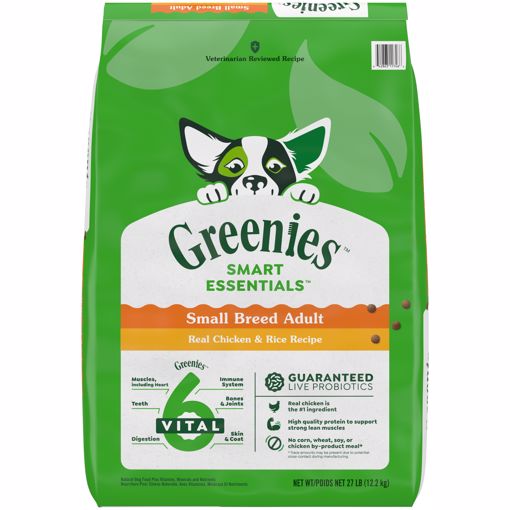 Picture of 27 LB. GREENIES SMALL BREED DRY DOG FOOD - CHICKEN