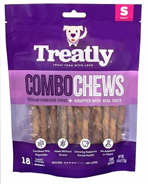 Picture of 18/SM. TREATLY COMBO CHEWS TWIST STICKS - DUCK MEAT WRAP