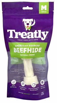 Picture of MED. TREATLY AMERICAN SOURCED BEEFHIDE BONES - NATURAL